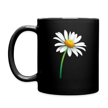 Pâquerette - Mug uni - noir - Gauche