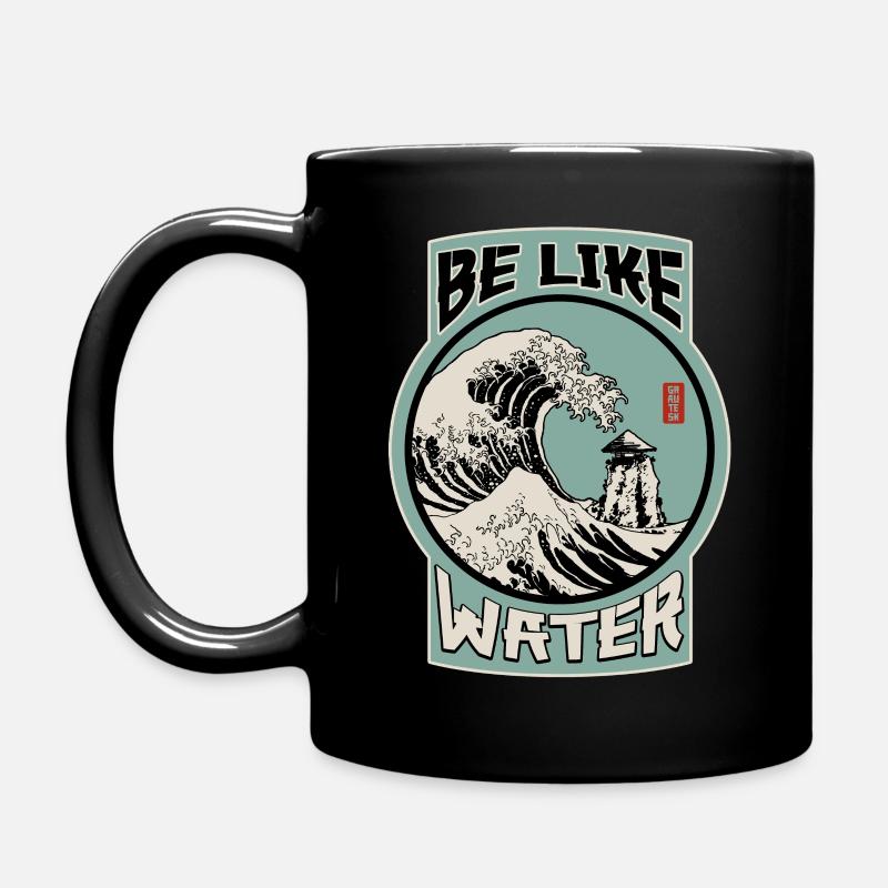 Soyez comme l’eau ! - Mug uni - noir