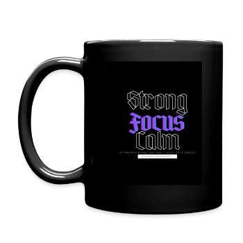 Strong Focus Calm - Tasse einfarbig - Schwarz - Links