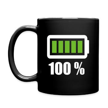 100 % - Tasse einfarbig - Schwarz - Links