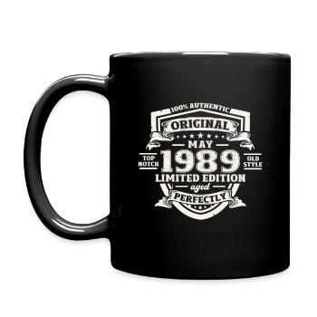 Legend May 1989 Vintage 1989 Birthday 1989 - Full Colour Mug - black - Left