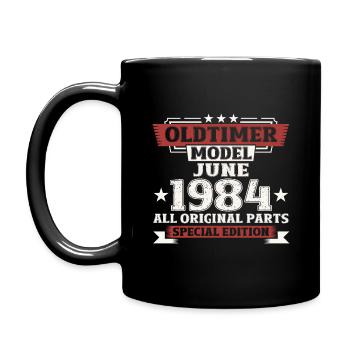 Millésime Juin 1984 Millésime 1984 40ème Anniversaire 84 - Mug uni - noir - Gauche