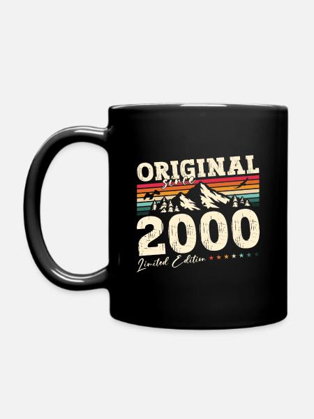 25th Birthday Legend June 2000 Vintage 2000 - Full Colour Mug - black