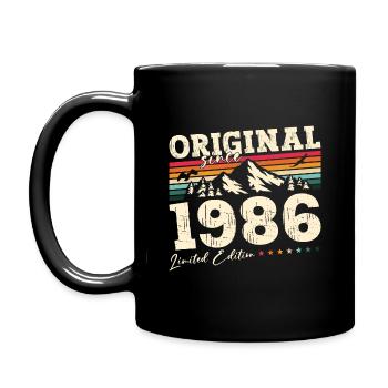 38ème anniversaire Original Juin 1986 Millésime 1986 - Mug uni - noir - Gauche