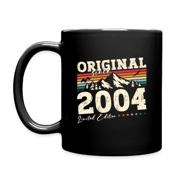 20ème Anniversaire Original 2004 Millésime 2004 - Mug uni - noir - Gauche