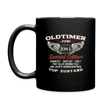 Millésime Juin 1984 Millésime 1984 40ème Anniversaire 84 - Mug uni - noir - Gauche