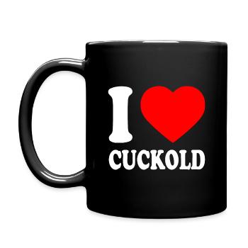 I love cuckold - Mug uni - noir - Gauche