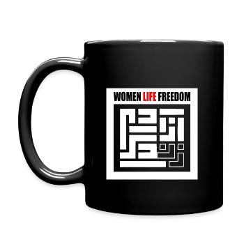 Women life freedom - Mug uni - noir - Gauche