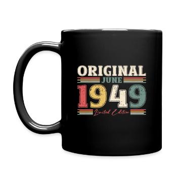 Legende Juni 1949 Jahrgang 1949 Geburtstag 1949 - Tasse einfarbig - Schwarz - Links