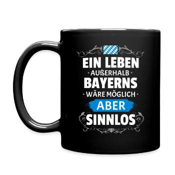 SINNLOS - BAYERN - Tasse einfarbig - Schwarz - Links