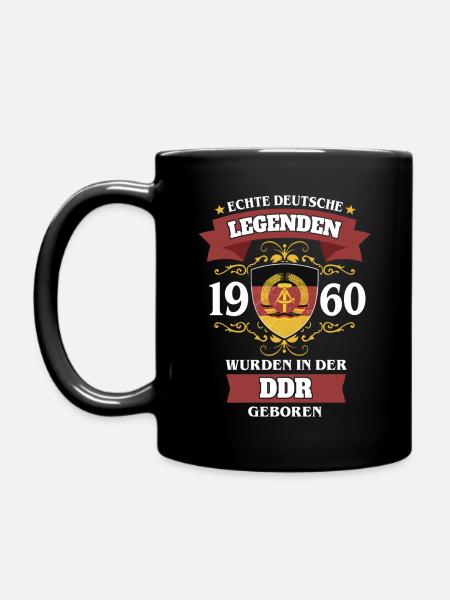 DDR LEGENDE 1960 OSSI GEBURTSTAG GESCHENK - Tasse einfarbig - Schwarz