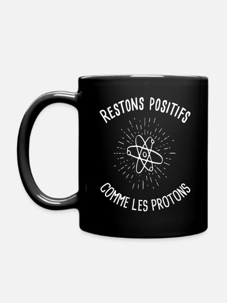 Idée cadeau tshirt homme humour science geek - Mug uni - noir
