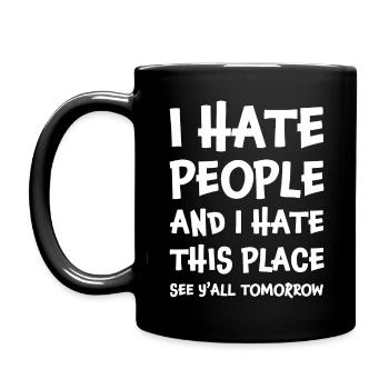 Office Office Job Funny Sayings Office Life Office Humor - Full Colour Mug - black - Left
