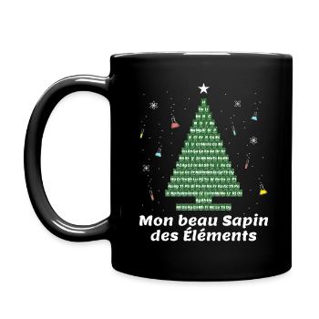 MON BEAU SAPIN DES ELEMENTS - Mug uni - noir - Gauche