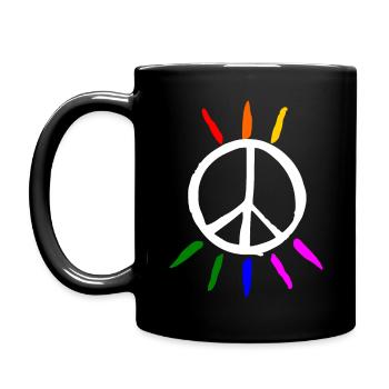 Peace - Mug uni - noir - Gauche