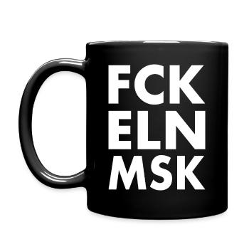 Fck eln msk - Tasse einfarbig - Schwarz - Links
