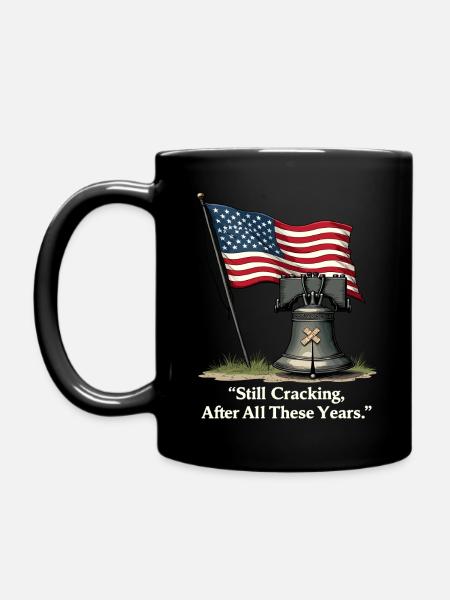 Freiheitsglocke - Tasse einfarbig - Schwarz