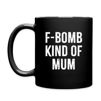 F Bomb Kinda Mum - Full Colour Mug - black - Left