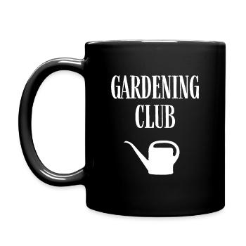 Gartenbau-Club - Tasse einfarbig - Schwarz - Links