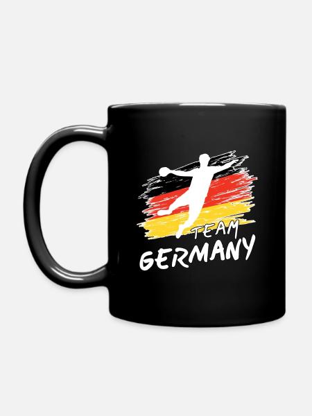 Team Germany Handball - Tasse einfarbig - Schwarz