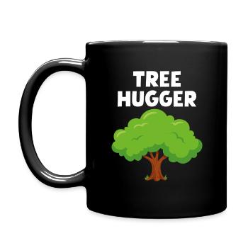 Tree Hugger - Full Colour Mug - black - Left