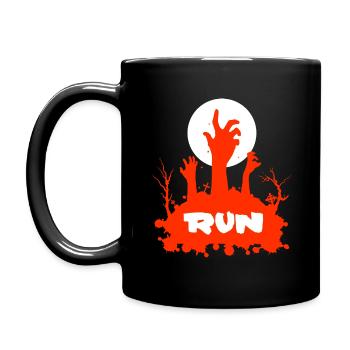 Zombie Friedhof Horror Grab Emo Gamer 666 Comic - Tasse einfarbig - Schwarz - Links