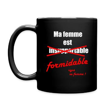 ma femme est formidable - Mug uni - noir - Gauche