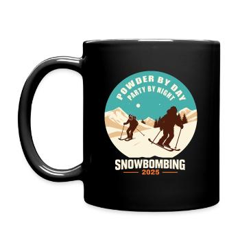 Snowbombing 2025 - Tasse einfarbig - Schwarz - Links