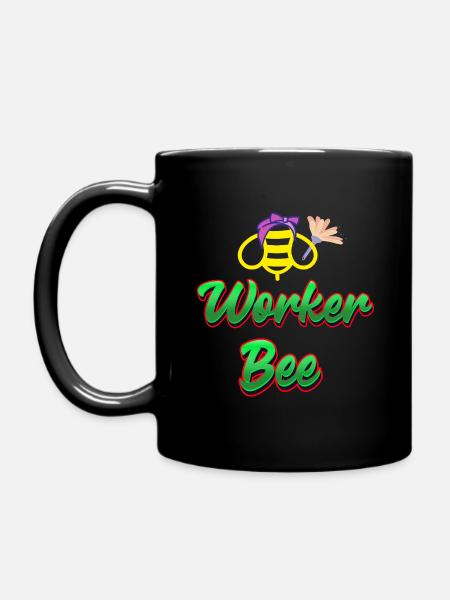Arbeitsbiene - Tasse einfarbig - Schwarz
