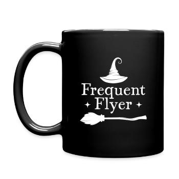 Frequent Flyer Halloween - Full Colour Mug - black - Left
