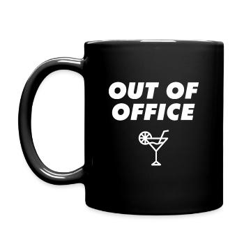 Absence du bureau - Mug uni - noir - Gauche