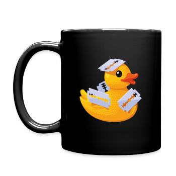 razorducky - Tasse einfarbig - Schwarz - Links