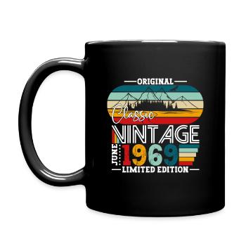 Original Juin 1969 Millésime 1969 Anniversaire 1969 - Mug uni - noir - Gauche