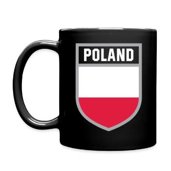 Poland - National flag in the coat of arms - Full Colour Mug - black - Left