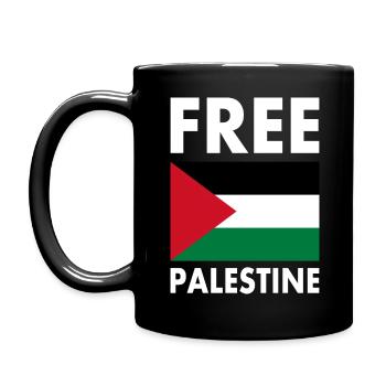 Free palestine - Full Colour Mug - black - Left