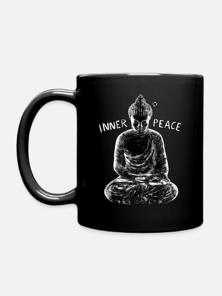 Innerer Frieden - Tasse einfarbig - Schwarz