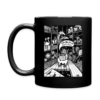 Arche Noah Old McDonalds Farm - Tasse einfarbig - Schwarz - Links