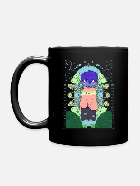 Lost - Tasse einfarbig - Schwarz