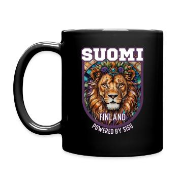 Suomi Finland propulsé par Sisu à nouveau - Mug uni - noir - Gauche