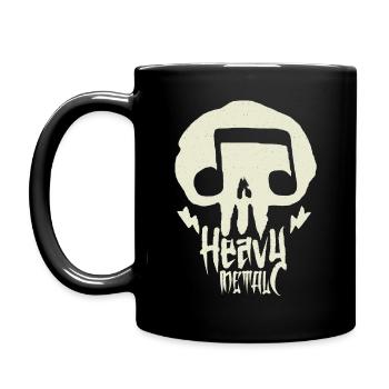 Ich bin ein Heavy Metal Fan - Musikfan - Tasse einfarbig - Schwarz - Links