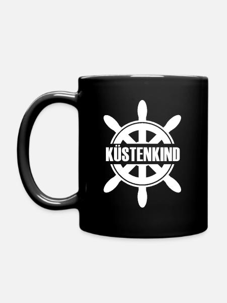Küstenkind - Tasse einfarbig - Schwarz