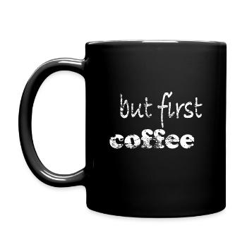 mais d’abord le café - Mug uni - noir - Gauche