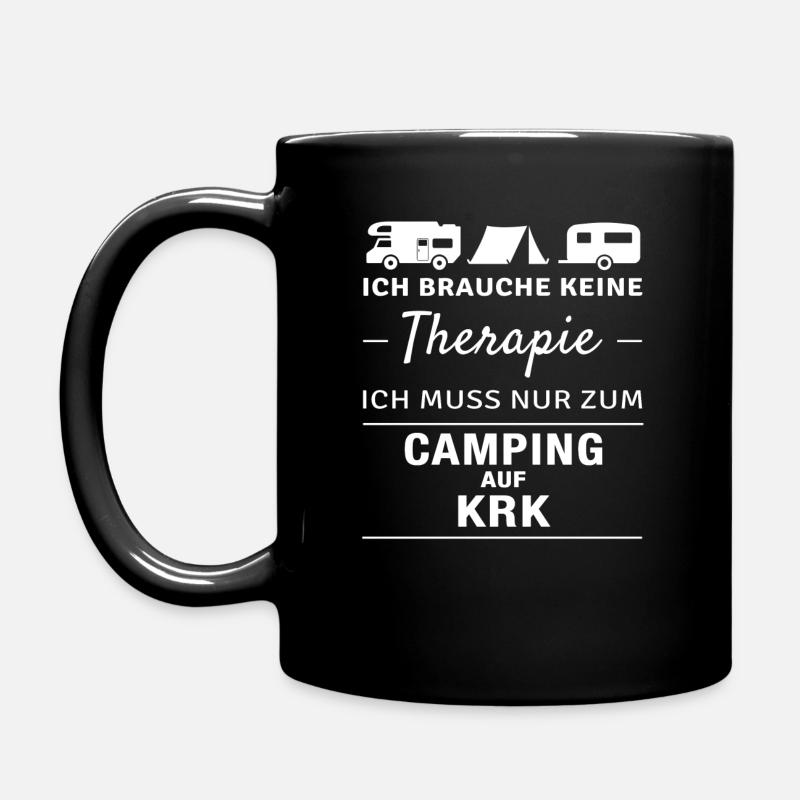 Therapie KRK - Tasse einfarbig - Schwarz