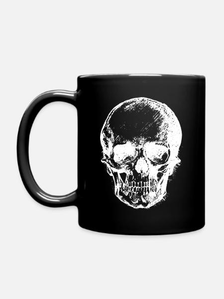 Skull cup - Full Colour Mug - black