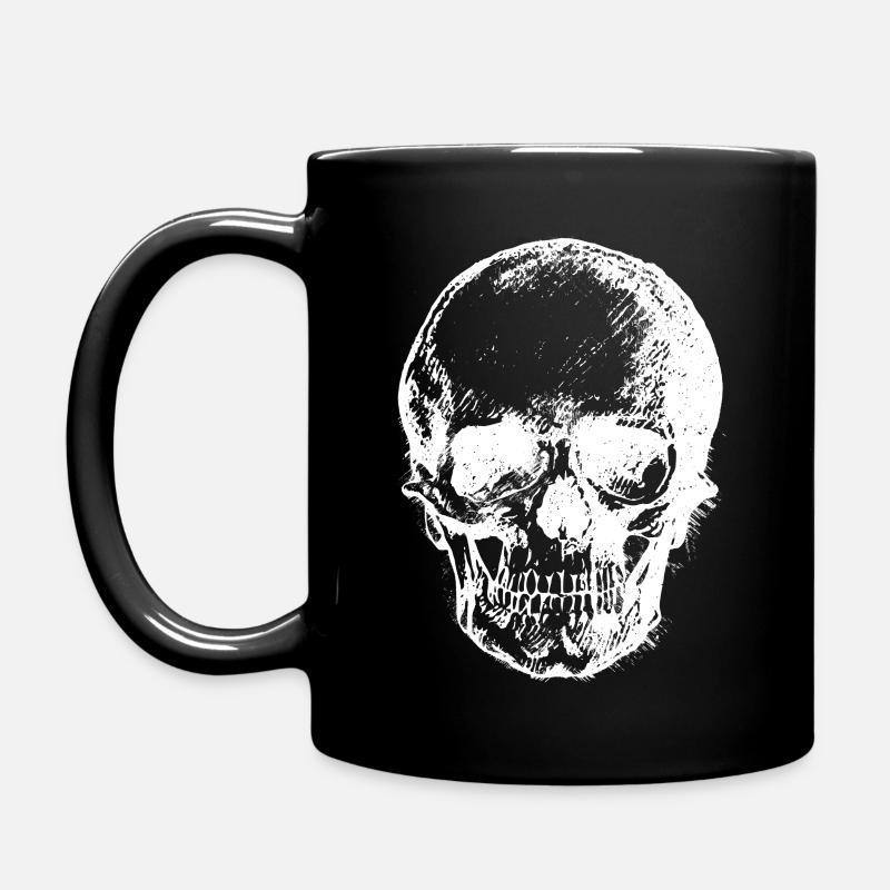 Schädel Tasse - Tasse einfarbig - Schwarz