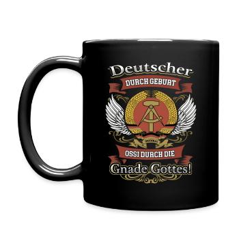 OSSI DURCH DIE GNADE GOTTES - DDR - T-SHIRT - Tasse einfarbig - Schwarz - Links
