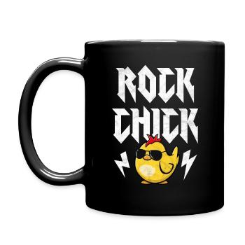 Rock Chick - Full Colour Mug - black - Left