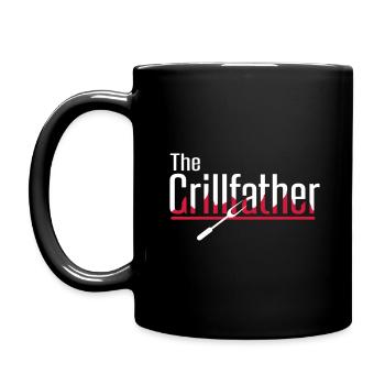 The Grillfather - Tasse einfarbig - Schwarz - Links