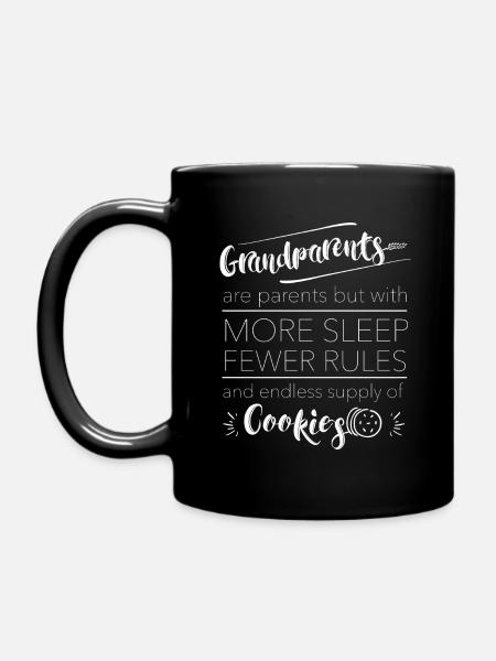 Cadeau des règles des grands-parents - Mug uni - noir