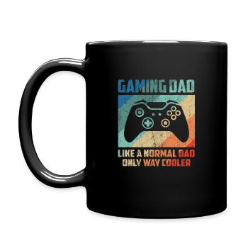 GAMER GAMING DAD DAD VATERVATERTAG GIFT - Full Colour Mug - black - Left